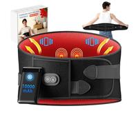 Cuscinetto riscaldante senza fili per alleviare il dolore alla schiena, massaggiatore silenzioso per la parte bassa della schiena, da 10000 mAh, con 3 calore, 3 vibrazioni, tappetino riscaldante