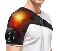 Cuscinetto riscaldante senza fili per spalla, idoneo per FSA HSA, con vibrazione, massaggiatore per spalla riscaldato, supporto per rotatore, supporto per spalla congelata, regalo per la festa del