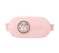 Cuscinetto riscaldante wireless portatile, cintura regolabile, modalità di temperatura di riscaldamento, portatile, wireless, elettrico, per la casa (roseate)