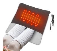 Cuscinetto riscaldato elettrico, Cuscinetto riscaldante per piedi - Scaldapiedi elettrici USB da donna,Tappetino riscaldante rapido da lavoro da 14,96x13,78 pollici, comodo e lavabile