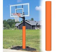 Cuscinetto rotondo per pali da basket, in schiuma, per la sicurezza esterna, 182 cm, adatto per pali di diametro da 6,3 cm a 20,3 cm, imbottitura protettiva per colonna di supporto
