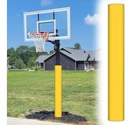 Cuscinetto rotondo per pali da basket, in schiuma, per la sicurezza esterna, 182 cm, adatto per pali di diametro da 6,3 cm a 20,3 cm, imbottitura protettiva per colonna di supporto