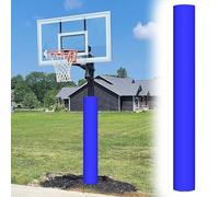 Cuscinetto rotondo per pali da basket, in schiuma, per la sicurezza esterna, 182 cm, adatto per pali di diametro da 6,3 cm a 20,3 cm, imbottitura protettiva per colonna di supporto