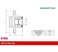 Cuscinetto ruota 713 6108 30 FAG per VW CADDY III MPV / Space wagon