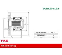 Cuscinetto ruota 713 6788 20 FAG per FORD LAND ROVER