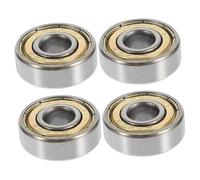 Cuscinetto Ruota Anteriore 4 Pezzi per Sedia a Rotelle Manuale 8mm | Acciaio Argento, Rotazione Stabile e Riduzione del Gioco, per Manutenzione e Revisione Carrozzine