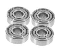 Cuscinetto Ruota Anteriore Carrozzina in Acciaio 8mm, 4 Pezzi | Argento, per Mozzo Ruota Davanti, Ricambio per Carrozzina Manuale, Facile Manutenzione