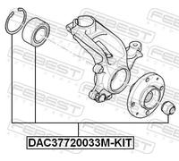 FEBEST DAC37720033M-KIT Kit cuscinetto ruota