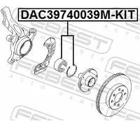 Cuscinetto ruota Assale anteriore DAC39740039M-KIT FEBEST per FORD
