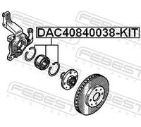 FEBEST DAC40840038-KIT Kit cuscinetto ruota