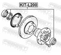 Cuscinetto ruota Assale anteriore KIT-L200 FEBEST per MITSUBISHI MAZDA