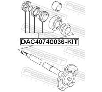 FEBEST DAC40740036-KIT Kit cuscinetto ruota