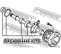 Cuscinetto ruota Assale posteriore DAC40804445-KIT2 FEBEST per MITSUBISHI L200