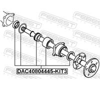 Cuscinetto ruota Assale posteriore DAC40804445-KIT3 FEBEST per MITSUBISHI