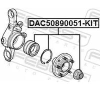 Cuscinetto ruota Assale posteriore DAC50890051-KIT FEBEST per LAND ROVER