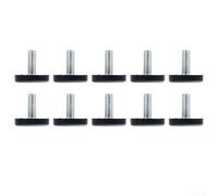 Cuscinetto scorrevole per gambe dei mobili costruito per filettature M6 e M8 per ridurre la resistenza allo scivolamento e preservare la finitura del pavimento nel tempo (M6 x 20 x 24 mm)