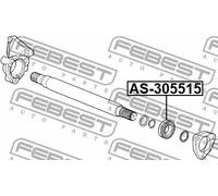 Cuscinetto semiasse AS-305515 FEBEST per OPEL MERCEDES-BENZ CHEVROLET