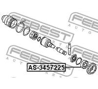 Cuscinetto semiasse AS-3457225 FEBEST per NISSAN INFINITI