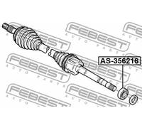 Cuscinetto semiasse AS-356216 FEBEST per PEUGEOT CITROËN FIAT SEAT VW
