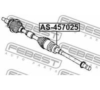 Cuscinetto semiasse AS-457025 FEBEST per MAZDA 3 CX-5 6 Familiare 6 Tre volumi