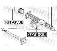 Cuscinetto semiasse KIT-GVJB FEBEST per SUZUKI VITARA X-90 GRAND VITARA I GSX