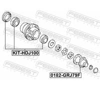 Cuscinetto semiasse KIT-HDJ100 FEBEST per TOYOTA LEXUS