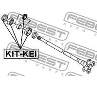 Cuscinetto semiasse KIT-KEI FEBEST per SUZUKI IGNIS I WAGON R+ Hatchback GSX LS