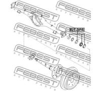 Cuscinetto semiasse KIT-SPR FEBEST per KIA HYUNDAI