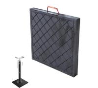 Cuscinetto stabilizzatore in Gomma per rimorchio, Resistente, per livellare Camper e roulotte, Antiscivolo, impilabile, 40x40x4 cm (Grigio Chiaro) - Accessori per cric da Pavimento