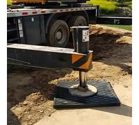 Cuscinetto stabilizzatore spesso for gru/demolitore/carro attrezzi/escavatori terne, cuscinetti stabilizzatori for rimorchio impilabili carico 11.000-77.000 libbre(50x50x6cm/19.7x19.7x2.4in)