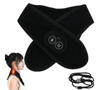 Cuscinetto Termico per Il Collo, Fascia per Il Collo riscaldata Tramite USB con Massaggio Vibrante per alleviare Il Dolore al Collo e alle Spalle, Scaldacollo Morbido per rigidità indolenzita