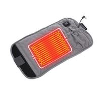 Cuscinetto termico per la schiena, cintura riscaldata USB, cuscinetto termico a 3 livelli con luce LED per schiena, cintura avvolgente termica per la pancia, per sollievo lombare