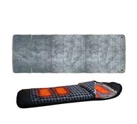 Cuscinetto termico per sacco a pelo da campeggio, 3 livelli di temperatura regolabili, coperta riscaldante, antiscivolo, cuscino riscaldante elettrico per sacco a pelo, per il clima freddo e per la