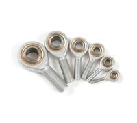 Cuscinetto terminale a snodo, 2 pezzi cuscinetto estremità stelo maschio mano destra SA5 a SA16 filettatura metrica Fish Eye giunto sferico Uniball(Male M12 right)