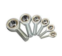 Cuscinetto terminale per asta, Cuscinetto a sfere con filettatura esterna maschio SA6T/K SA8T/K SA10T/KSA12T/K SA16T/K SA18 Cuscinetto a snodo sferico con occhiello di pesce in acciaio(SA6)