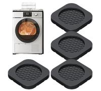 Cuscinetto Vivace Per Lavatrice E Asciugatrice, Cuscinetto Vivido Per Lavatrici, Piedi Cuscinetto Con Rotonda Per Assorbimento Di Ammortizzazione - Set Di 4 Poggiapiedi Multifunzionali, Antiurto Per