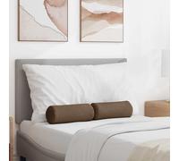 Cuscini a rullo 2 pz Tessuto Marrone Ø 15 x 40 cm