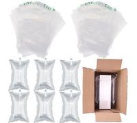 Cuscini Ad Aria,200pcs Borse Gonfiabili,Cuscino ad Aria con Pompa ad Aria,Imbottiture Ad Aria,Imbottiture Per Imballaggi Trasporto,Materiale Riempimento Cuscino D'aria,per pacchetti cosmetici, vetro