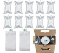 Cuscini Ad Aria,200pcs Borse Gonfiabili,Cuscino ad Aria con Pompa ad Aria,Imbottiture Ad Aria,Imbottiture Per Imballaggi Trasporto,Materiale Riempimento Cuscino D'aria,per pacchetti cosmetici, vetro