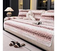 Cuscini Antiscivolo in Morbida Pelliccia di Coniglio con Puntini Antiscivolo per divani da 1 a 4 posti - Arredamento Accogliente per Famiglie e Proprietari di Animali Domestici (Rosa, 70x70