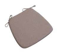 Cuscini Beige per sedie da Pranzo, Cuscini da Cucina per Tutte Le Stagioni con Lacci per sedute da Giardino all'aperto, Cuscini Comodi ed Eleganti (K 2 Pezzi)
