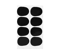 Cuscini Bocchino per Clarinetto e Sassofono Soprano Tenore Alto 8 Pezzi 0.5mm Big Oval Nero Pad Accessori Strumenti a Fiato per Mantenimento