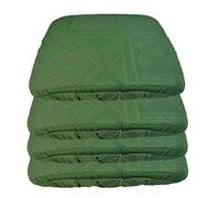 Cuscini coprisedia sfoderabili con Fascia Elastica Art Mexico - Verde Salvia, Set 4 PCS