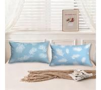 Cuscini da Esterno Blu Cuscini per Divano Estate Motivo Disegno Velluto Federa Cuscino 30x50 Set da 2 Rettangolari Copricuscini Divano Doppia Faccia Stampa Cerniera Invisibile per Room Decor, Model940