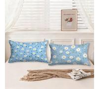 Cuscini da Esterno Blu Cuscini per Divano Semplice Motivo Disegno Velluto Federa Cuscino 40x70 Set da 2 Copricuscini Divano Doppia Faccia Stampa con Cerniera Invisibile per Room Decor, Model480