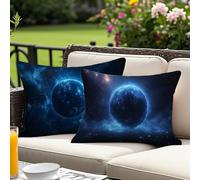 Cuscini da Esterno Cielo stellato Federe Cuscini Divano 40 x 80 Set di 2, Luna Decorativi Cuscino per Divano Rettangolari Guanciale Letto, Lino Impermeabili Copricuscini, per Estate Giardinoo O-2831
