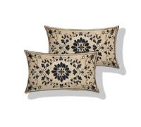 Cuscini da Esterno Impermeabili 50 x 80 cm2 Pezzi, Federe Cuscini Divano in Lino, Cuscino Oblong Resistente all'Usura, Copricuscino per Giardino Soggiorno Camera, Regalo per Donna retrò Boemia S0-337