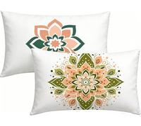 Cuscini da Esterno Impermeabili 50x80cm Set di 2, Cuscini per Divano Moderno Lino Copricuscino Impermeabile Semplice Cuscino Decorativo Per Divano, Giardino, Casa Colonica, Regalo Donna -LK260485K