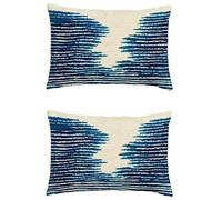 Cuscini da Esterno Impermeabili Línea Federe Cuscini 40x70cm Arredo Giardino per Esterno Lino Rettangolare Decorativi Cuscino Azul Marino Set di 2 Stampa Fronte/Retro Cuscini per Divano,Autunno M-732