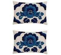 Cuscini da Esterno Impermeabili Púrpura Federe Cuscini 50x90cm Arredo Giardino per Esterno Lino Rettangolare Decorativi Cuscino Azul Set di 2 Stampa Fronte/Retro Cuscini per Divano,Autunno Gifts M-784